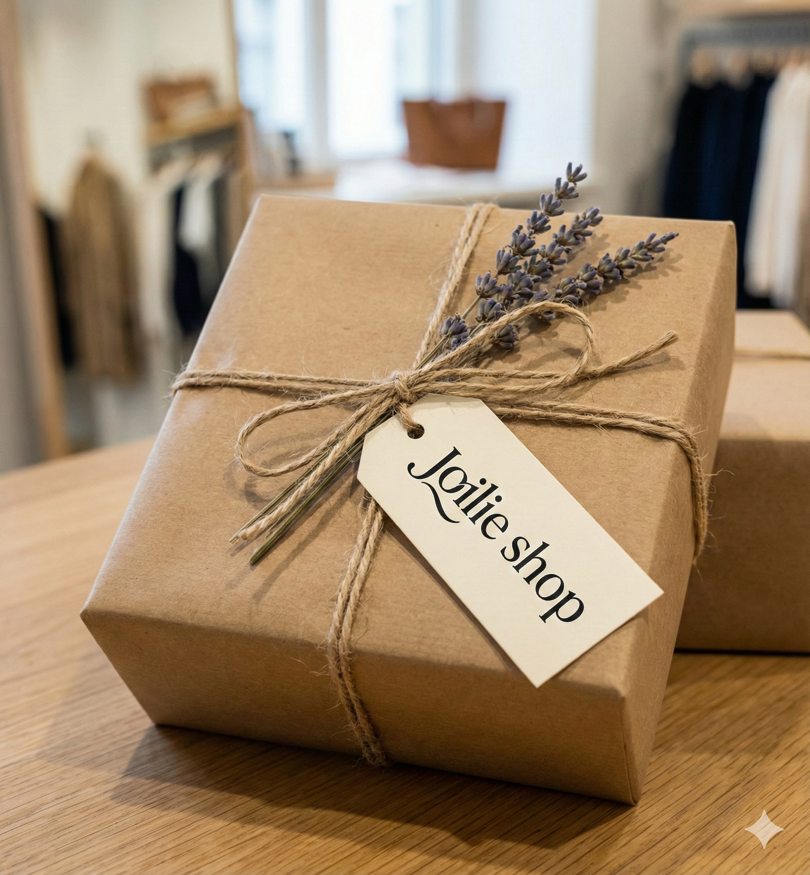 Joilie in her boutique in Milan
